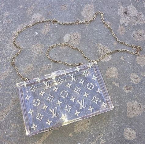 clear purse louis vuitton|louis vuitton transparent shoulder purse.